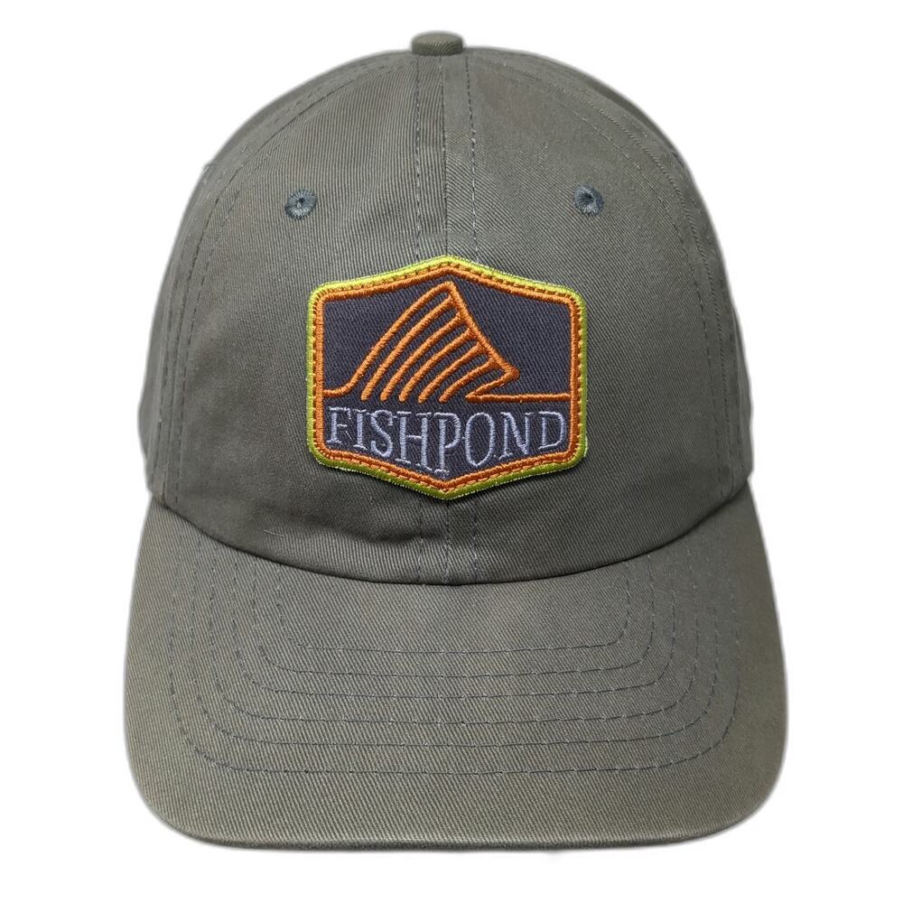 Fishpond 5 Panel Green One Size Snapback Hat Logo Patch Fishing Gear Outdoor